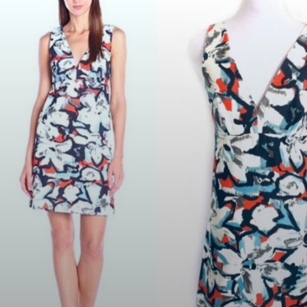 ❤️ NWOT! MILLY GARDENIA PRINT MINI SHEATH DRESS WITH POCKETS, 2